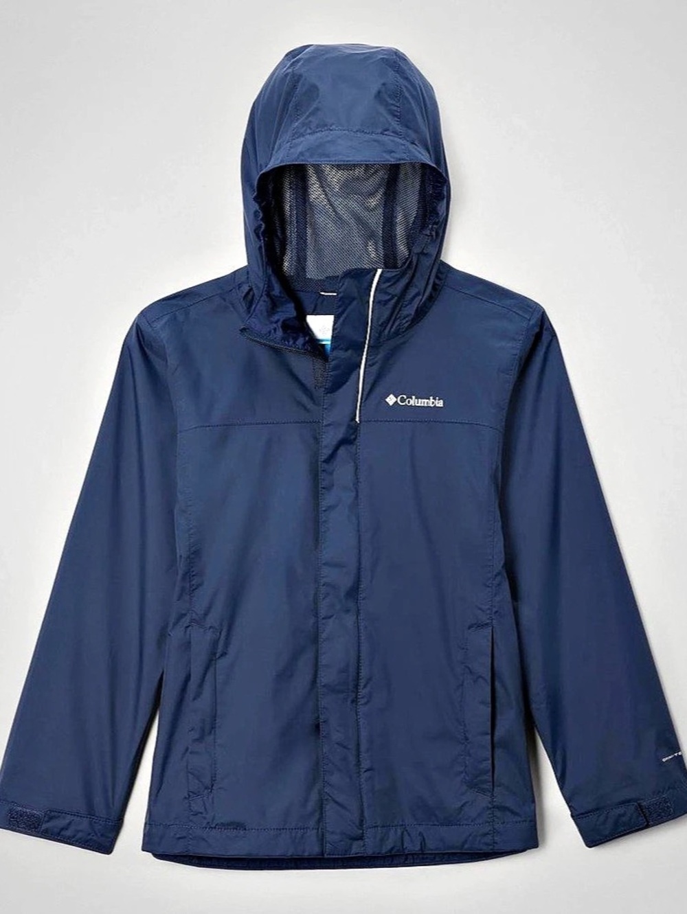 Columbia Boys' Watertight Hooded Rain Jacket. Sz Med 10–12. Perfect Cond!